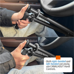 OceanicEcho being installed on car pedals using included Allen wrench for simple setup