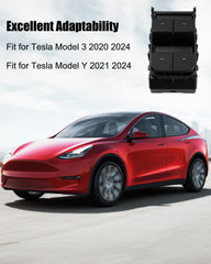 OCHIKI installed on Tesla door panel demonstrating seamless integration
