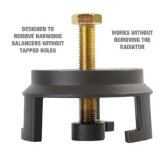 OEMTOOLS close-up of the forcing screw demonstrating durable steel and precise control
