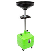 OEMTOOLS front profile showing upright oil drain and capacity benefit