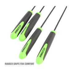 OEMTOOLS pick in hand under car hood for safe seal removal