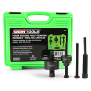 OEMTOOLS green case open showing organized puller kit for fast access