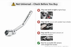 OEMTOOLS swivel head closeup demonstrating articulation for tight sensor access