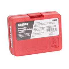 OEMTOOLS toolkit in use on alternator demonstrating safe pulley removal