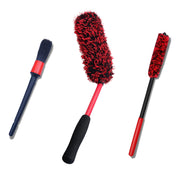 oesee angled wheel brush front view showing soft microfiber bristles for gentle cleaning