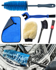 oesee front packaging and full kit laid out showing all six pieces for organized cleaning