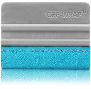 Off-Wrap front view squeegee showing shape and grip for precise installs