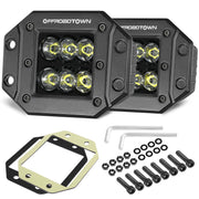 OFFROADTOWN front facing pod showing compact profile and bright output benefit