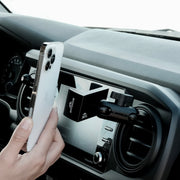 Offroam front profile mounted in Tacoma dashboard for secure viewing