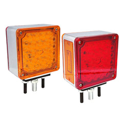 OGATOO front face pedestal light showing bright red LEDs for safer braking