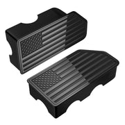 OGYE front view of stake pocket covers showing clean fit and patriotic face