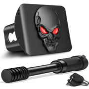 OGYE skull hitch cover front view shows bold emblem and protective coverage