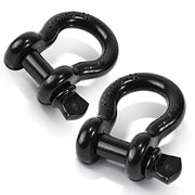 Ohuhu front view of two shackles showing durable construction and easy mounting benefit