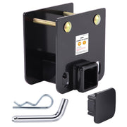 Ohuhu front view of 2 inch receiver adapter showing clean fit and strength