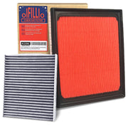 OIFILLIO front packaging showing both engine and cabin filters, easy replacement