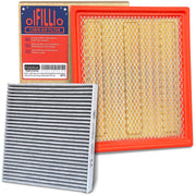 OIFILLIO front packaging showing both engine and cabin filters and clear fit information