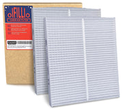 OIFILLIO front view of two-pack filters showing fit and packaging benefit