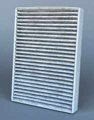 OIFILLIO cabin filter installed in BMW X5 glovebox improving cabin air
