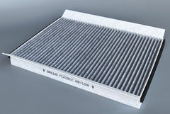 OIFILLIO filter installed in Volvo cabin housing improving airflow and air quality