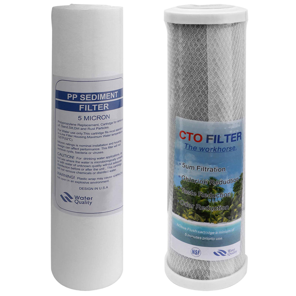 OKBA dual replacement filters front view showing cartridges and compatibility benefit