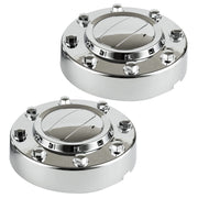 OKPARZ front chrome hub caps in retail-ready packaging showing brand and set benefit