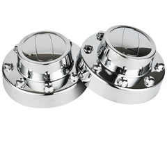 OKPARZ rear center cap profile showing taller rear height for dually fitment