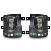OKSIWA front view fog light assembly showing clean fit and improved visibility
