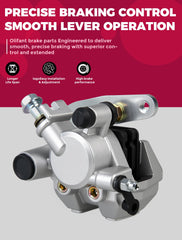 OLIFANT caliper mounted on a Yamaha ATV demonstrating correct fitment