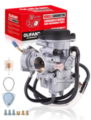 OLIFANT carburetor front view showing mounting points and clean finish