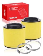 OLIFANT front view showing filter fit for Honda Rancher, ensures proper engine protection