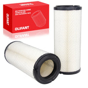OLIFANT front view of filter pair showing fit and readiness for replacement