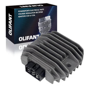 OLIFANT front view regulator rectifier showing compact design and reliable fit