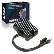 OLIFANT regulator rectifier front view showing mounting face and fins for better heat dissipation