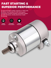 OLIFANT starter side profile with label showing model and compatibility benefit