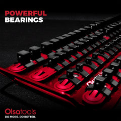 Olsa Tools clip detail demonstrating durable ABS clips holding sockets