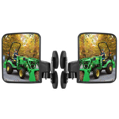 Omgro front view mirror mounted showing clear wide visibility benefit