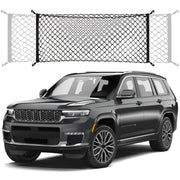 Omocyra front packaging showing cargo net fit and secure storage benefit