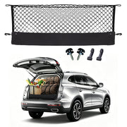 Omocyra front view of cargo net showing full coverage and secure hold