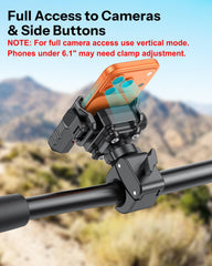 OMOTON BK01 demonstrating 360° rotation for flexible navigation angles