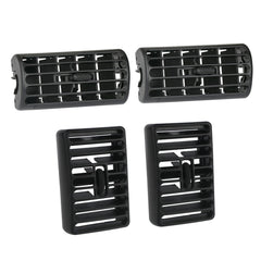 omoZone front view of four vent grilles showing clean replacement and restored dashboard look