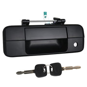 omoZone front view of tailgate handle showing clean fit and restored appearance