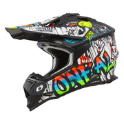 O'NEAL 2SRS front view showing sleek Rancid Black/White finish and protection
