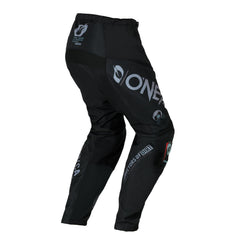 O'NEAL close-up of knee showing reinforced fabric and flexible stretch for mobility