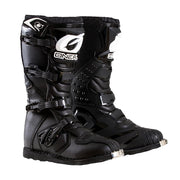 O'NEAL front view of boot showing logo and full protection benefits
