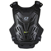 O'NEAL front view of youth chest protector showing slim profile and ventilation for cooling