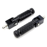 ONETEN front view of footpegs showing design and durable finish benefit