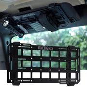 ONETIGRIS front view of rigid visor panel showing flat storage benefit