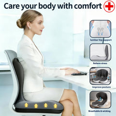 Onever angled shot of integrated lumbar wedge showing improved lower-back support