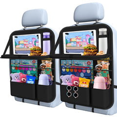 Oneyus front view seat organizer showing neat pocket layout for easy access