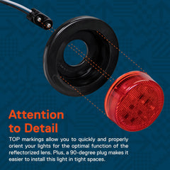 ONLINE LED STORE TRUE MODS rear view with two-prong plug and rubber grommet for easy installation